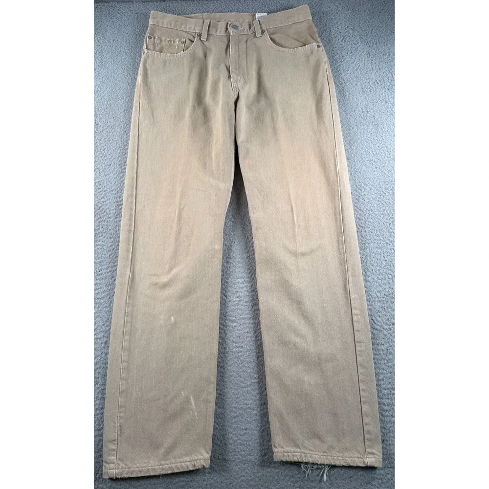 Vintage Levis Jeans Mens 33x30 Brown Denim 90s 505 Made in USA Grunge